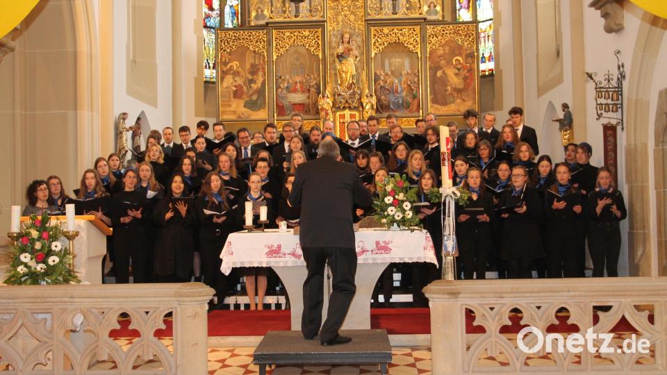 Der Universitätschor Regensburg begeistert mit seinem Programm &quot;Romanik a cappella&quot;. Bild: pi
