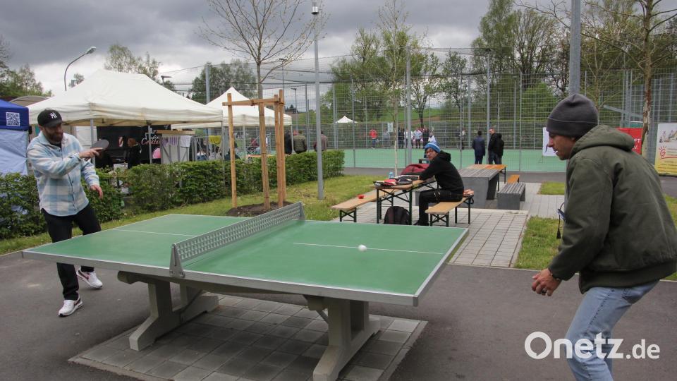 Wer Lust hatte, konnte auch Tischtennis spielen. Bild: kro