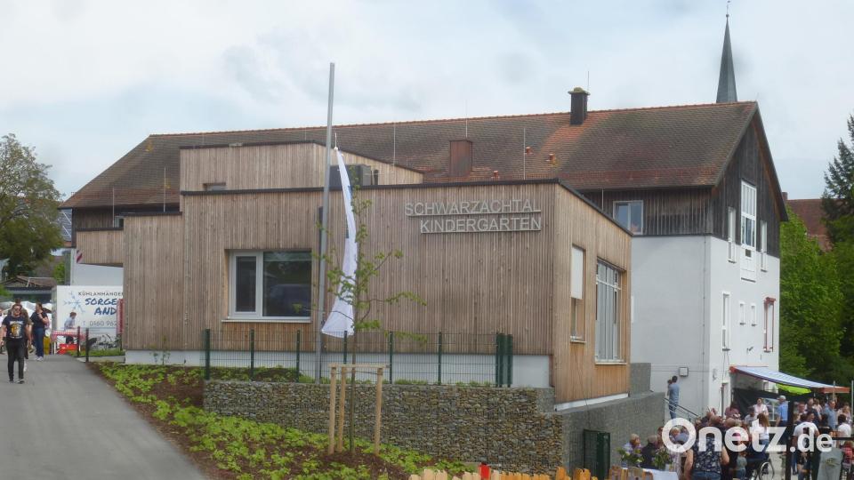 Der Schwarzachtal-Kindergarten erhielt einen Anbau. Bild: mad