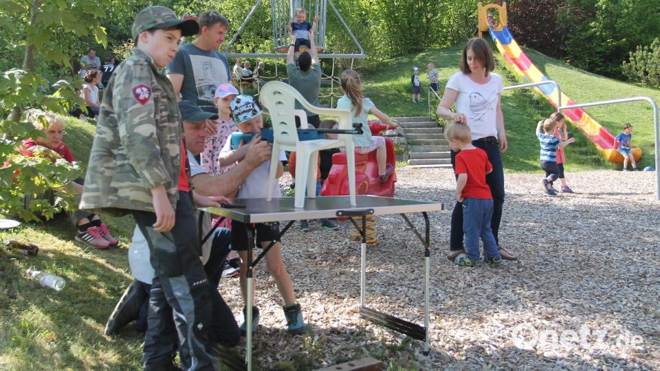 Auf große Resonanz stößt auch das Schießen mit dem Lasergewehr. Bild: pi