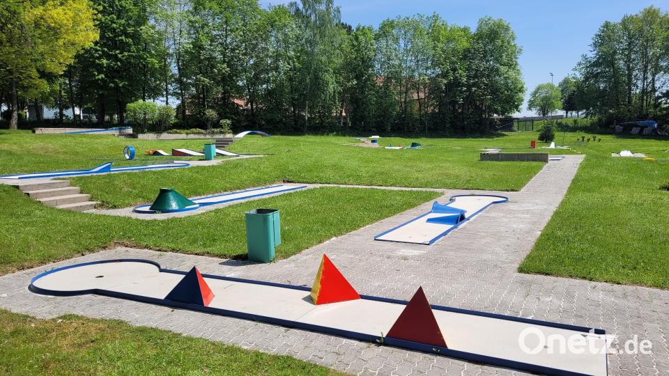Die Minigolfanlage am Atzmannsee ist bereit. Bild: buc