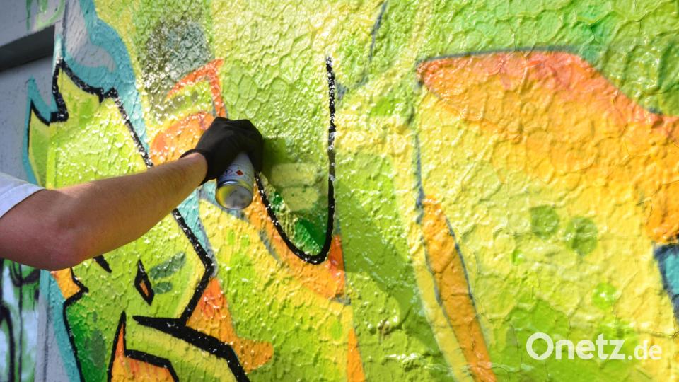 Der Sprayer will unerkannt bleiben. Bild: Kunz