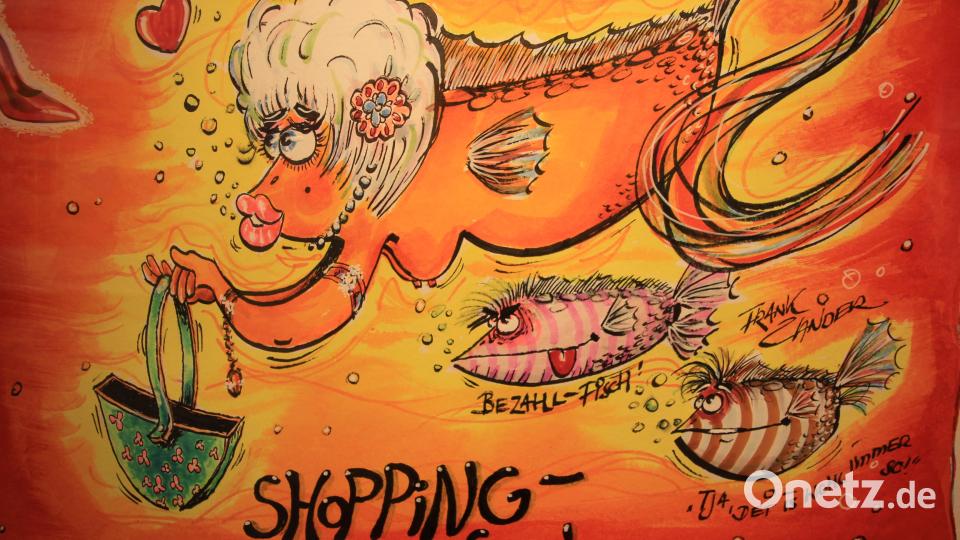 &quot;Shopping-Fisch&quot; von Frank Zander. Bild: kro