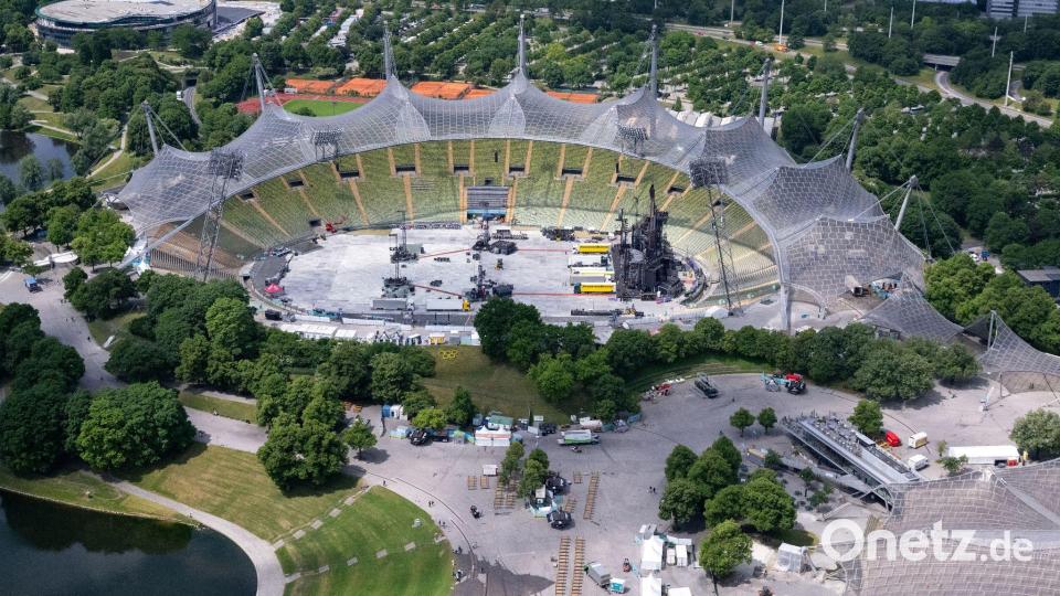 Im Olympiastadion in München spielt Rammstein vier Konzerte. Eine sogenannte Row Zero soll es dort nicht geben. Bild: Sven Hoppe/dpa