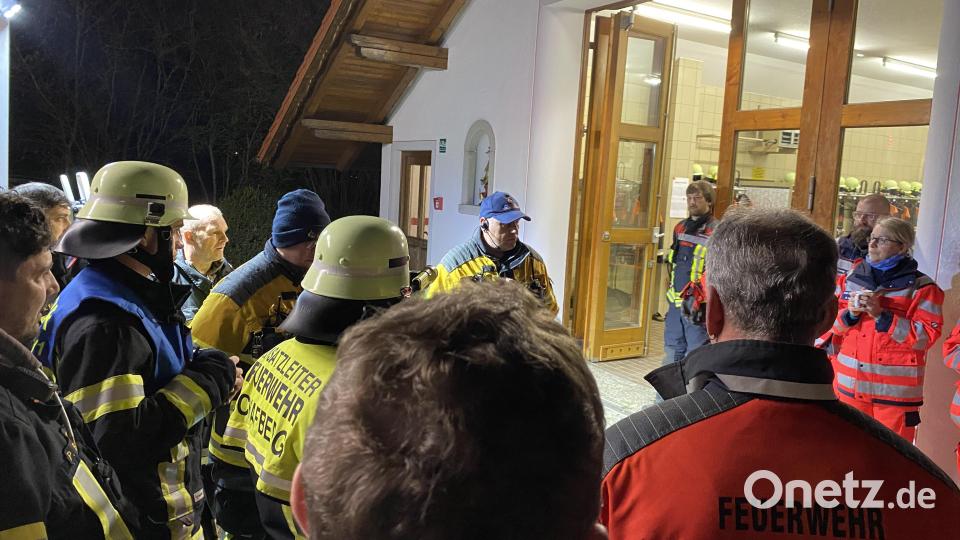 Zur Vermisstensuche wurde das Gerätehaus in Schafberg als Sammelpunkt genutzt. Bild: Kreisbrandinspektion Cham