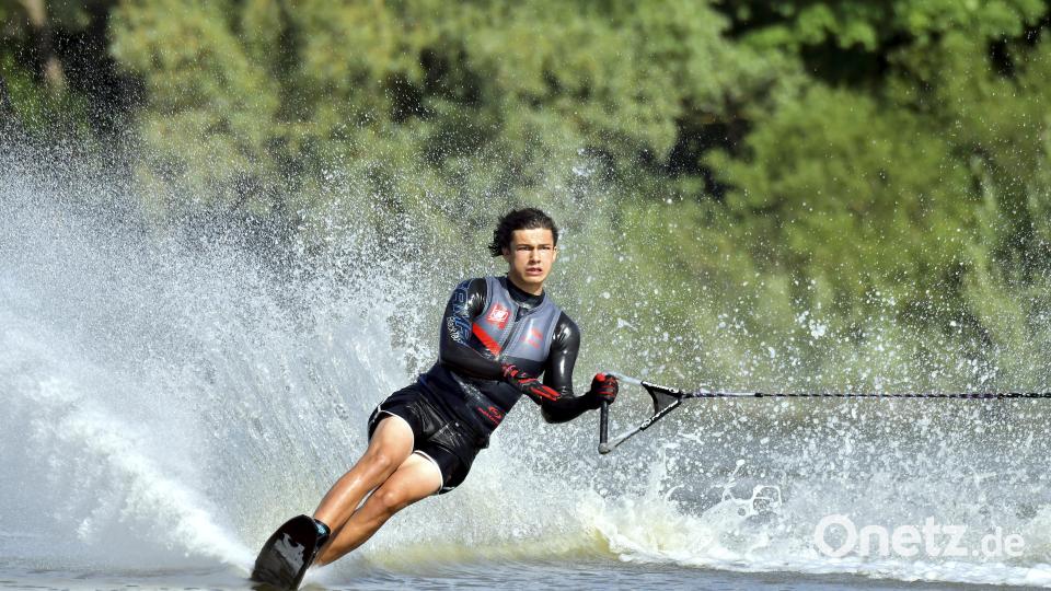 Tim Wild vom WSC Haidweiher beim Slalom. Bild: Hubert Ziegler