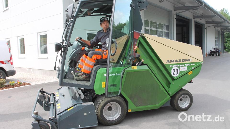 Bauhofmitarbeiter Josef Krug ist bereit für die Einsätze. Bild: pi