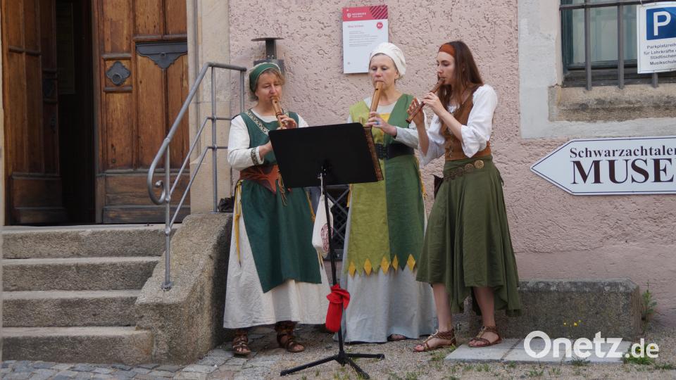 Die mittelalterliche Singgruppe &quot;Sagensang&quot; umrahmte den Abend mit authentischer Musik Bild: wel