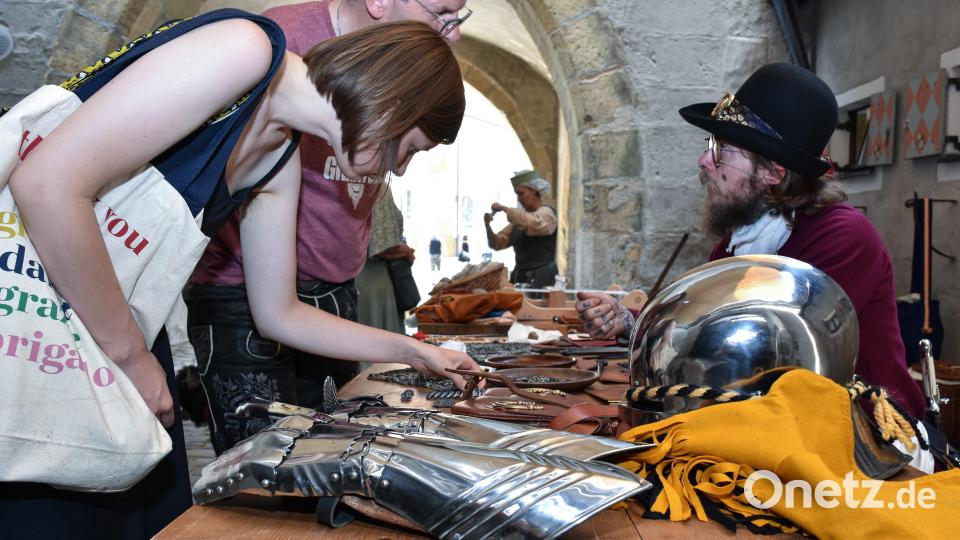 Cantus-Ferrum am Vilstor zeigen, wie es in Amberg im 15. Jahrhundert ausgeschaut haben könnte. Bild: Stephan Huber