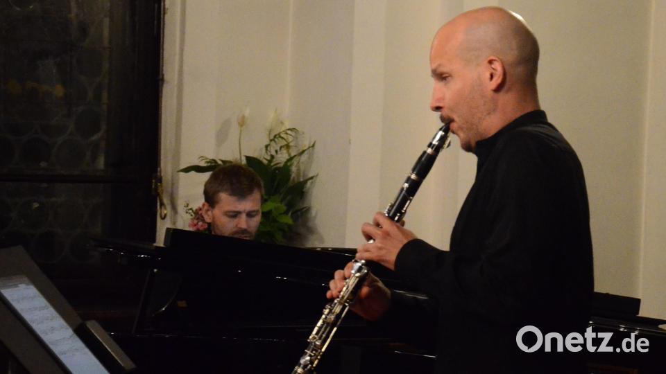 Reger-Miniaturen im Alten Rathaus mit Michael Kopp (Klarinette) und Sebastian Kuhl (Klavier). Bild: Kunz