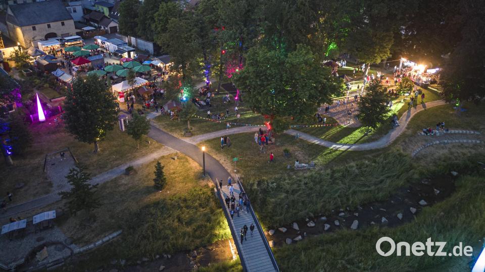 Auch abends war der Waldershofer Stadtpark gut besucht. Bild: Wolfgang Erhart/exb