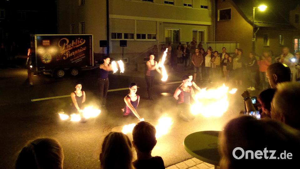Eine Feuershow zum Abschluss sorgt für Gänsehaut-Momente. Bild: R. Kreuzer