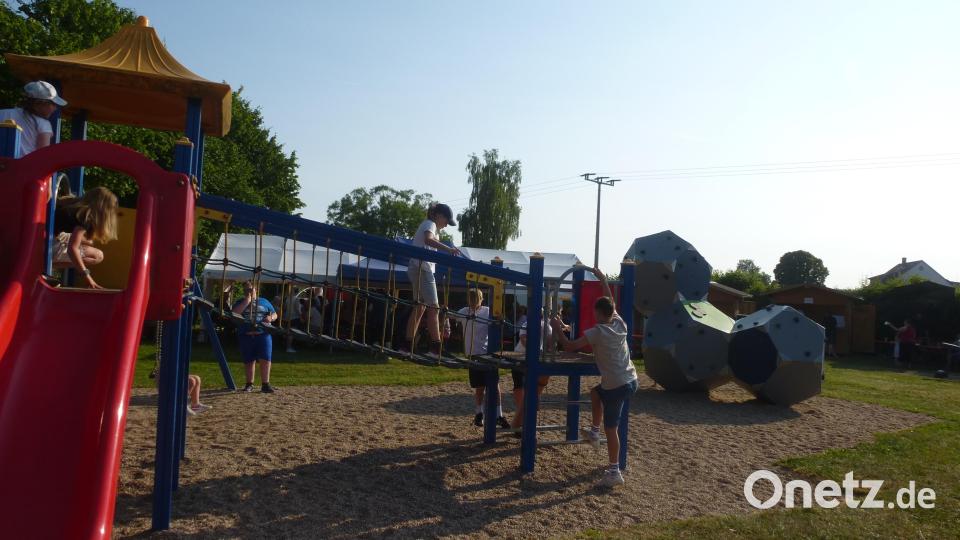 Viel Spaß gab es für die Kleinen auf der Spielwiese Bild: bk