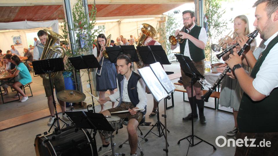 Zünftige Blasmusik war beim Musikertreffen gefragt Bild: frd