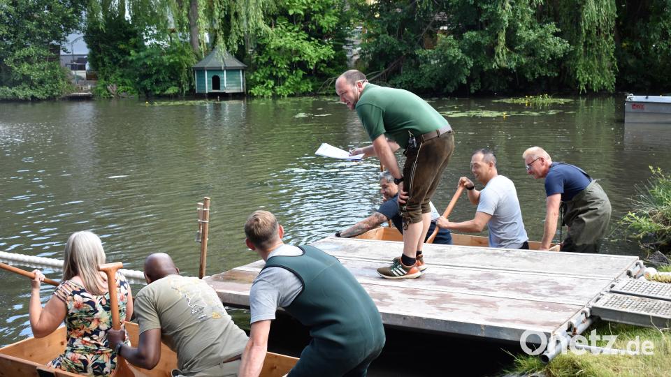 Sautrogrennen am Stadtweiher. Bild: rgr