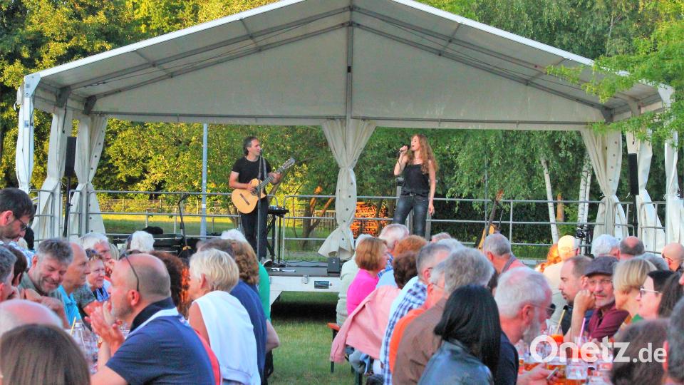 Das Eisweihergelände hatte sich am Samstagabend zur Konzert-Stätte verwandelt Bild: stg