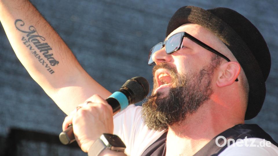 Rocky Verardo, Leadsänger von &quot;I Dolci Signori&quot;. Bild: kro
