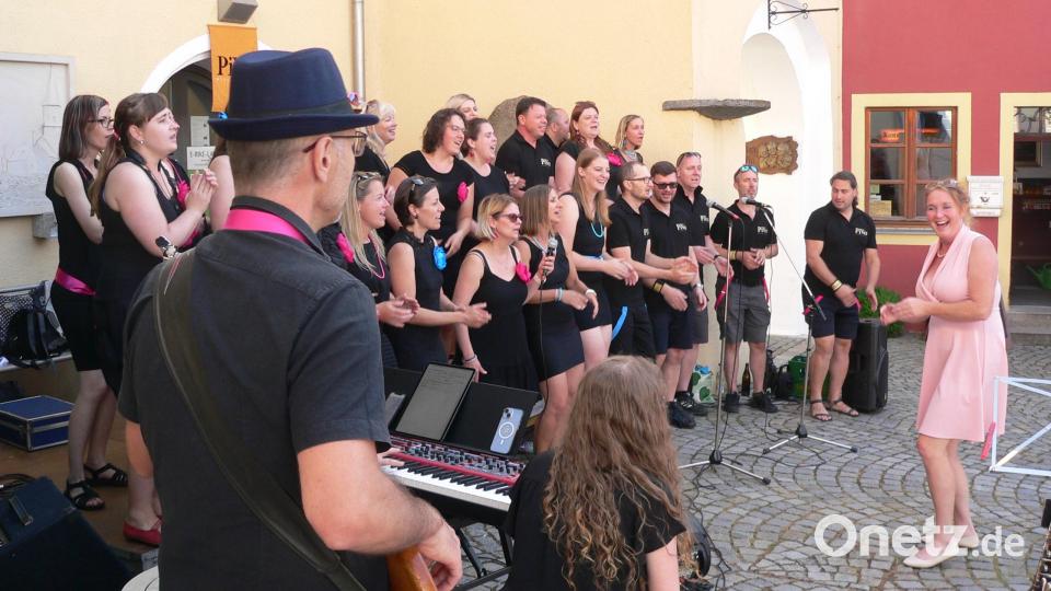Open-Air-Konzert von LuhKulTour mit den Sängern von „Pilsen Voice“ (PiVo) Bild: mh