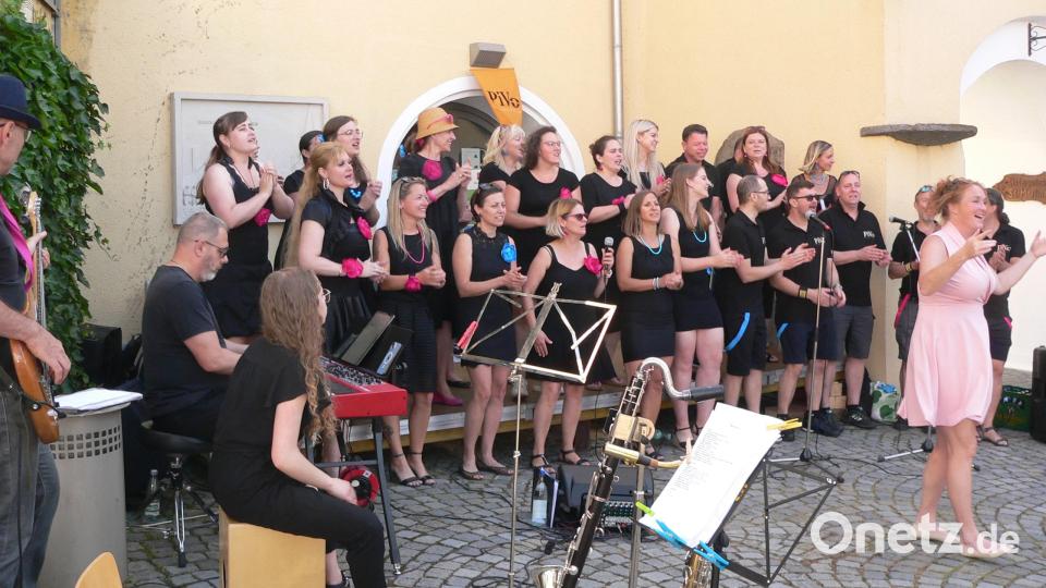 Open-Air-Konzert von LuhKulTour mit den Sängern von „Pilsen Voice“ (PiVo) Bild: mh