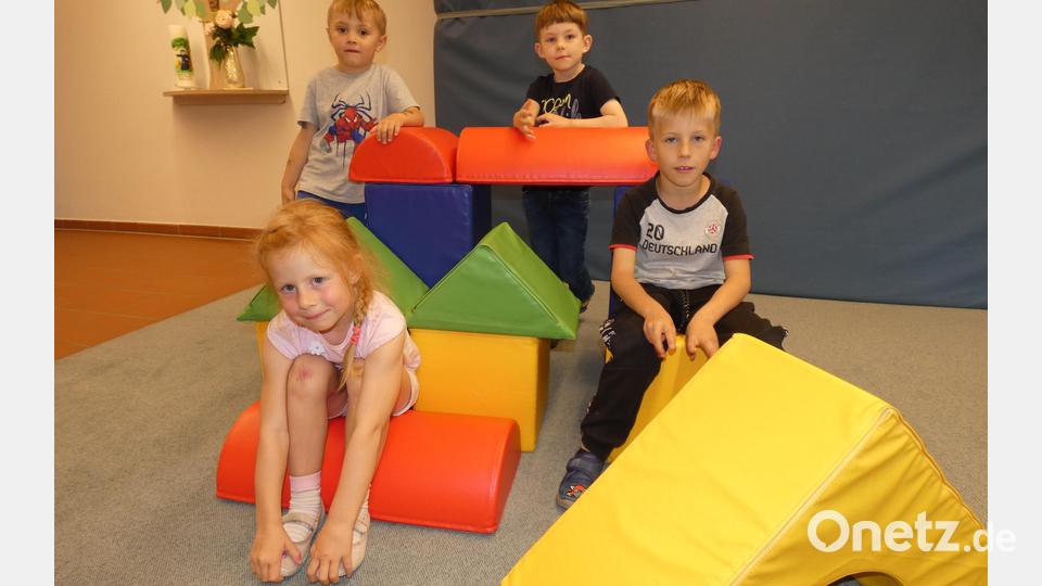 Die Softbausteine in der Katholischen Kindertagesstätte Don Bosco wurden vom Philipp-Neri-Werk bezuschusst und kommen bei den Kindern bestens an. Bild: dob