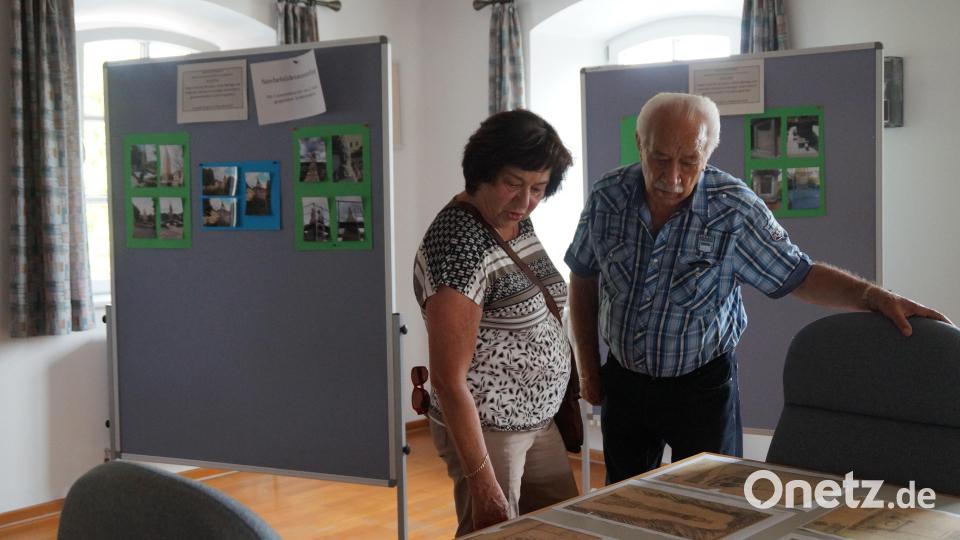 "1oo Jahre Kriegerdenkmal" war die Ausstellung im Rathaus überschrieben Bild: wel