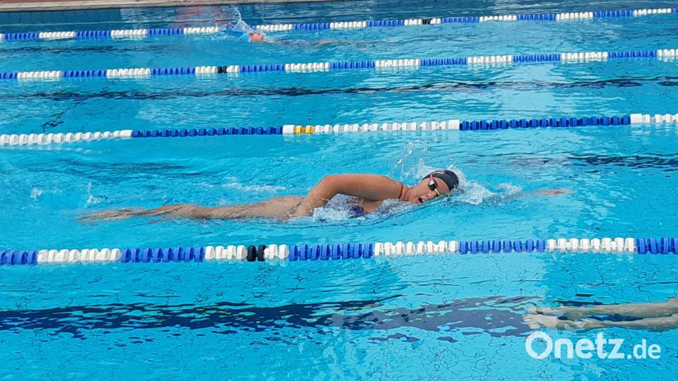 Hanna Hirsche verpasste über die 100m Schmetterling der Damen als Vizemeisterin nur denkbar knapp den Titel im Gesamtklassement Bild: rbg