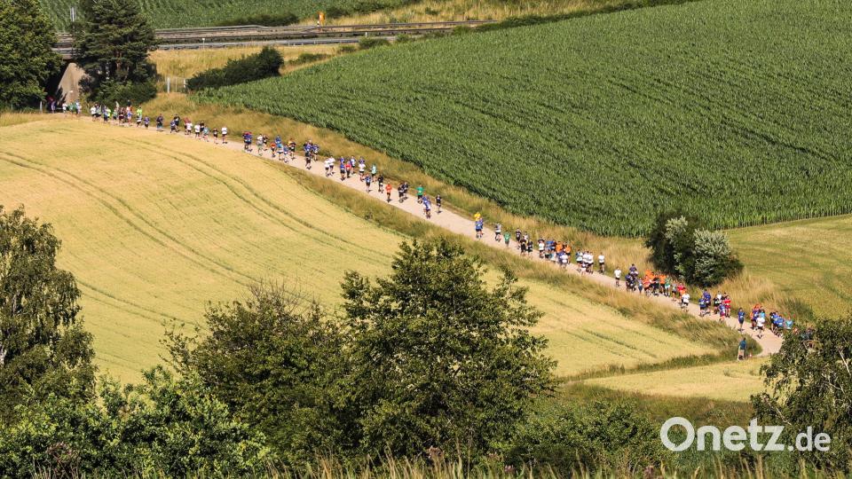 Auf einem 5-Kilometer-Rundkurs ging es durch&#039;s Ursensollener Umland. Bild: Wolfgang Steinbacher