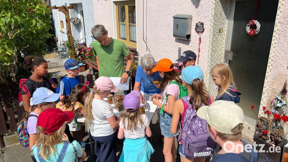 Die Kinder mussten verschieden Aufgaben lösen. Bild: Simone Gmeier/exb