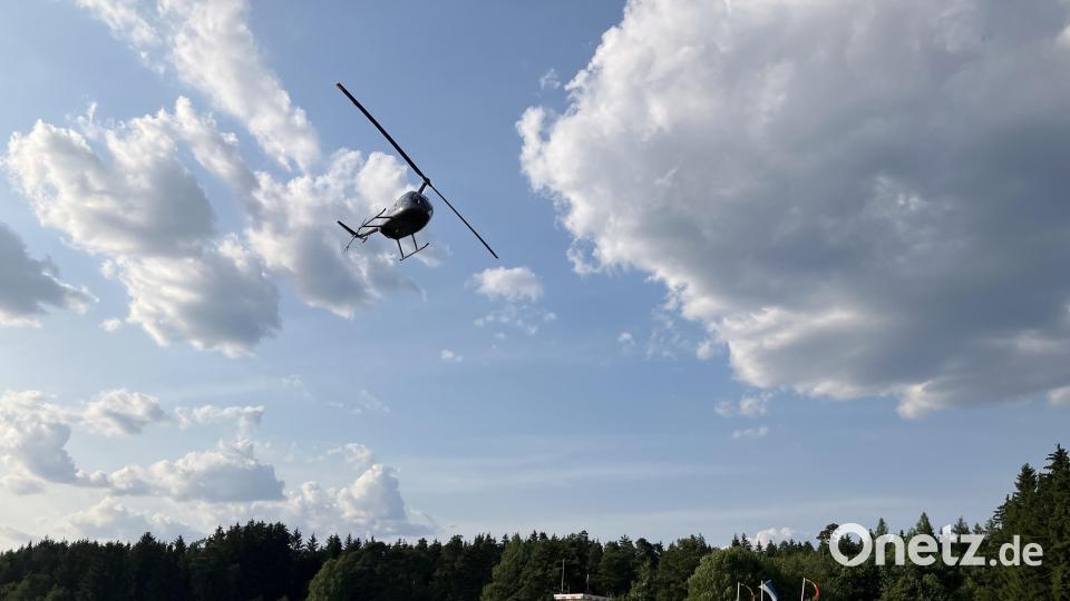 Rundflüge waren auch mit dem Hubschrauber möglich. Bild: gdö