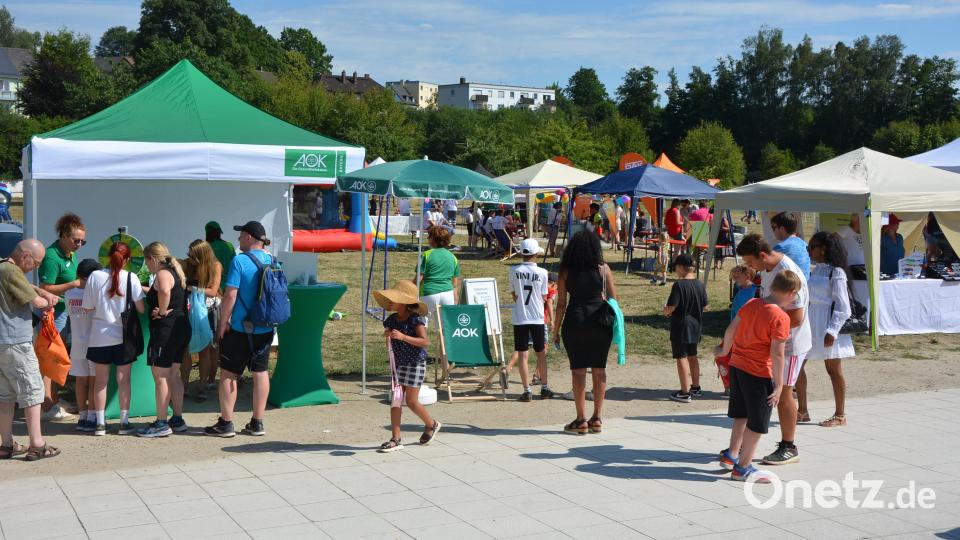 Viele Mitmach- und Infostände waren im Auenpark aufgebaut. Bild: jr