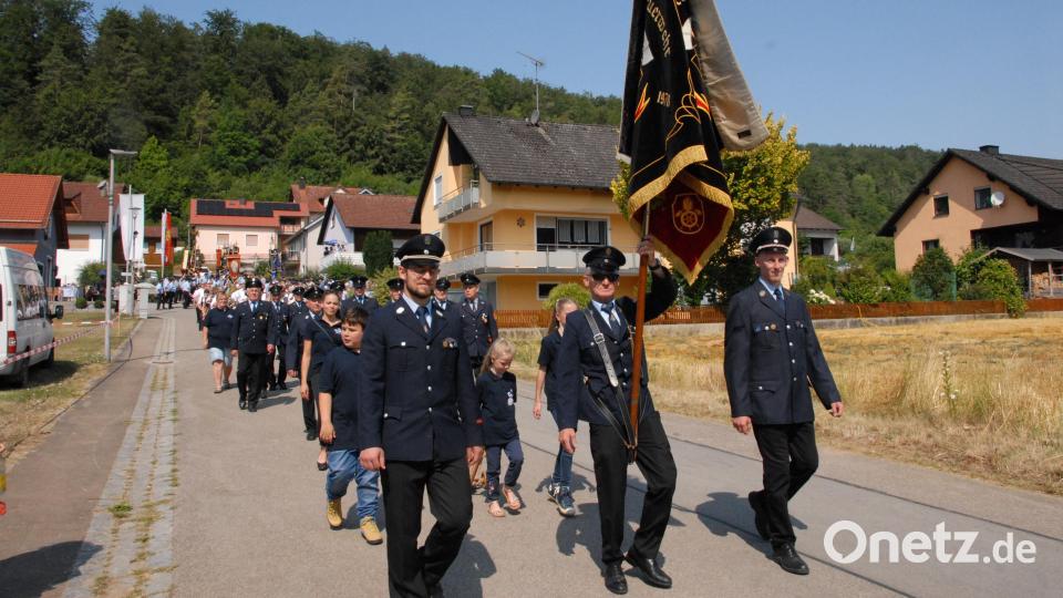 Die Jubelwehr führte den Festzug an. Bild: pop