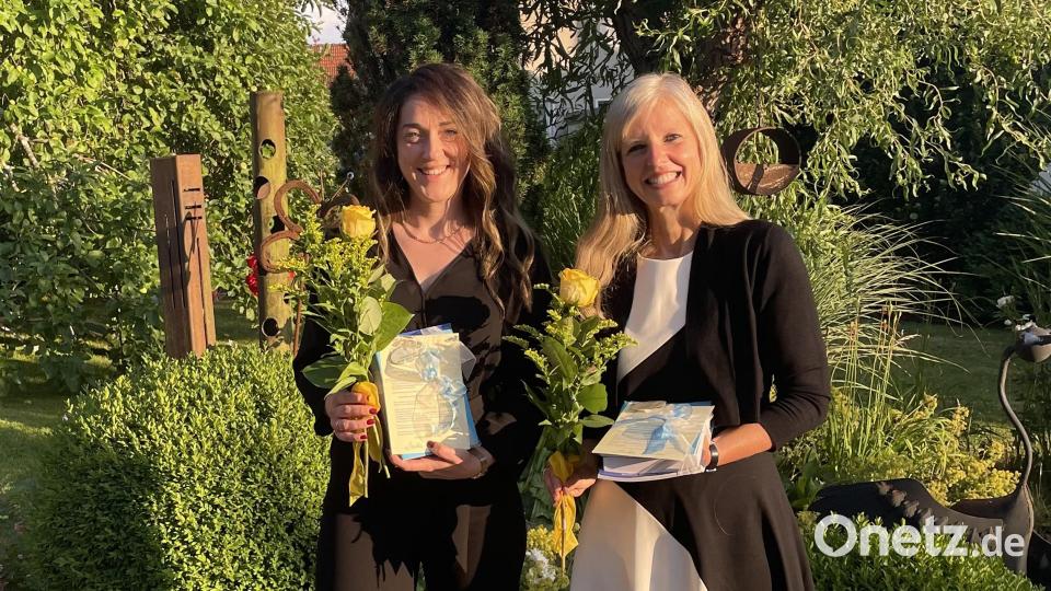 Das sind die neuen Mitglieder bei Inner Wheel Weiden (von links): Corinna Hagn und Sandra Ernst. Bild: gkr