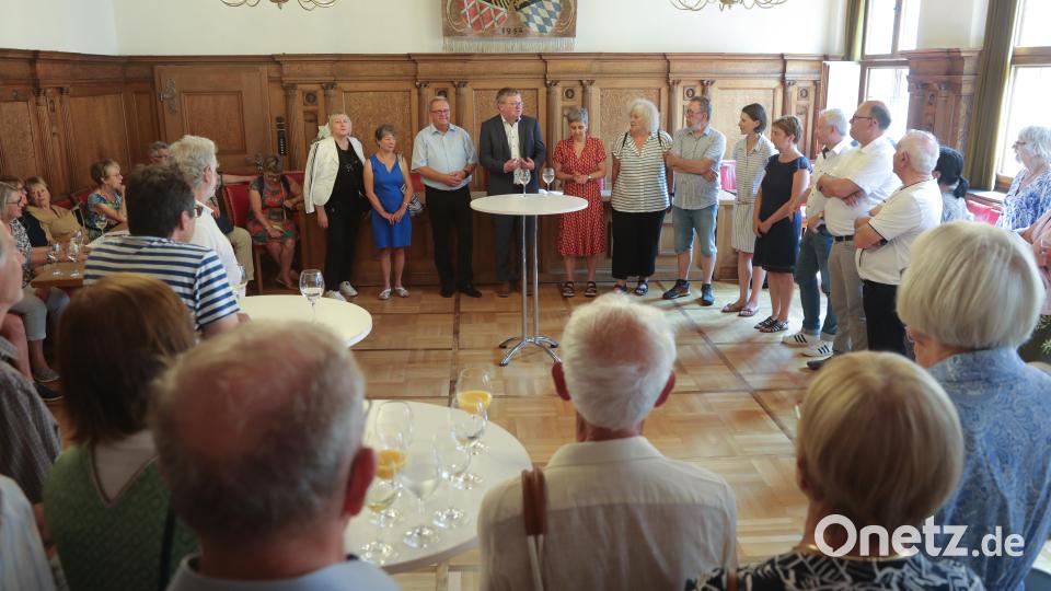 Empfang der Teilnehmer des Freundeskreis Amberg in Pèrigueux, kleiner Rathaussaal. Bild: Wolfgang Steinbacher