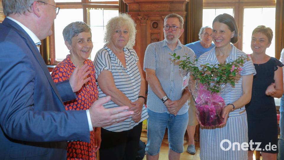 Empfang der Teilnehmer des Freundeskreis Amberg in Pèrigueux, kleiner Rathaussaal. Bild: Wolfgang Steinbacher