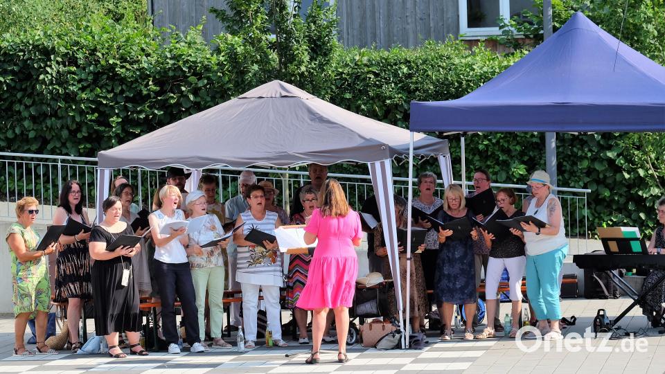 Chorisma ist neu zur Serenade gekommen, da der örtliche Gesangverein nicht mehr teilnehmen konnte. Bild: wlr
