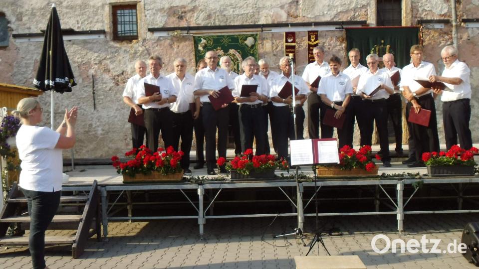 Bei der Jubiläums-Serenade des Gemischten Chors zeigte sich auch dessen Patenverein, der Ehenfelder Männerchor bestens disponiert. Bild: u