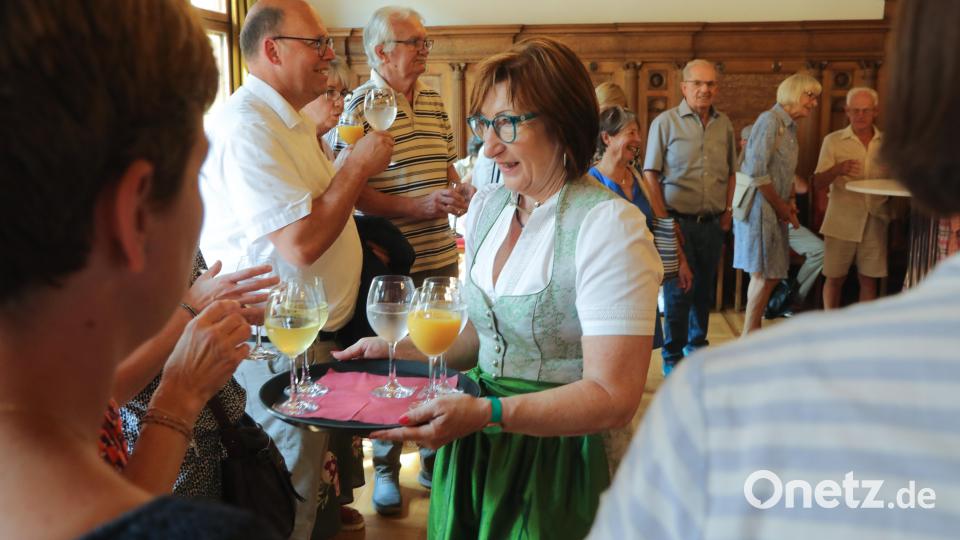 Empfang der Teilnehmer des Freundeskreis Amberg in Pèrigueux, kleiner Rathaussaal. Bild: Wolfgang Steinbacher