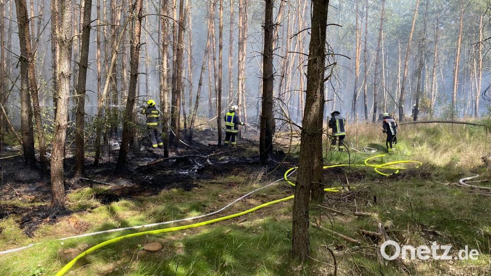 Einsatzkräfte der Feuerwehr Waldsassen waren die dritte eintreffende Einheit am Brandort. Bild: Feuerwehr Waldsassen/exb