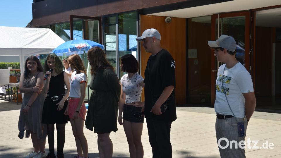 Die Mitwirkenden der Theater AG ließen Pfalzgraf Friedrich auferstehen. Bild: dob