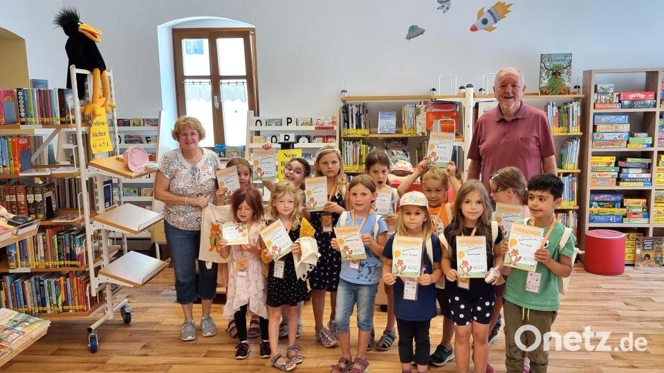 Zahlreiche Kinder beteiligten sich an der Aktion &quot;Ich bin ein Büchereifuchs&quot;. Bild: dü