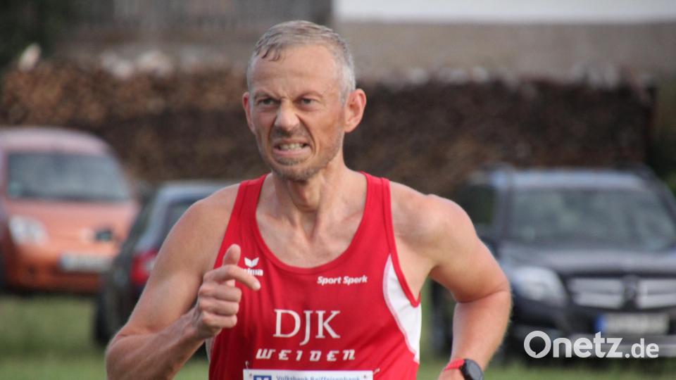 Sieger Andreas Hecht beim anstrengenden Schlussspurt. Bild: kro