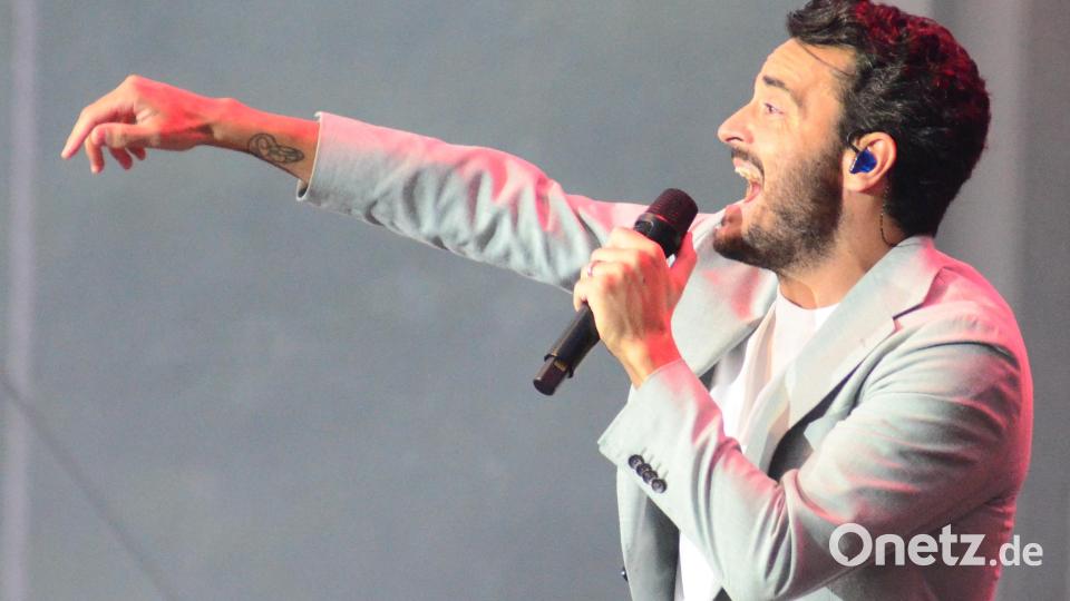 Giovanni Zarrella am Sonntag bei den Schlossfestspielen. Bild: Kunz