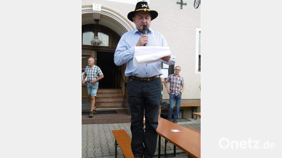 Auch dieses Jahr wird Georg Götz als Herold wieder den Marktfrieden ausrufen und alle willkommen heißen. Bild: mma