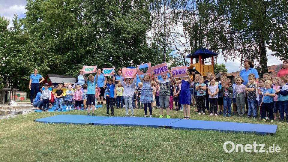 Das Sommerfest im Kinderhaus Mobile in Kulmain kam gut an. Bild: Gemeinde Kulmain/exb