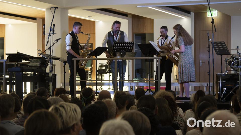 Saxophon- und Klarinettenensemble der Oberstufe Bild: Michael Birkhan