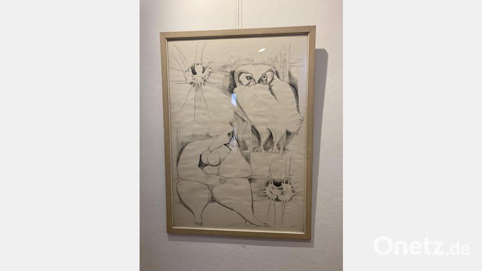 Dieses Geschenk von Günter Grass zierte einst Walter Höllerers Arbeitszimmer. Bild: aks