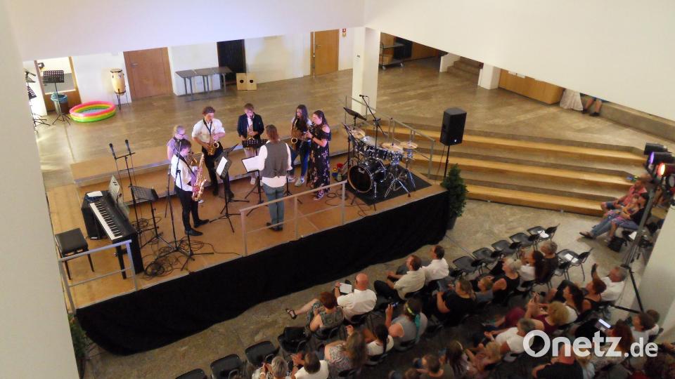 Saxophon- und Klarinettenensemble der Mittelstufe Bild: hbl