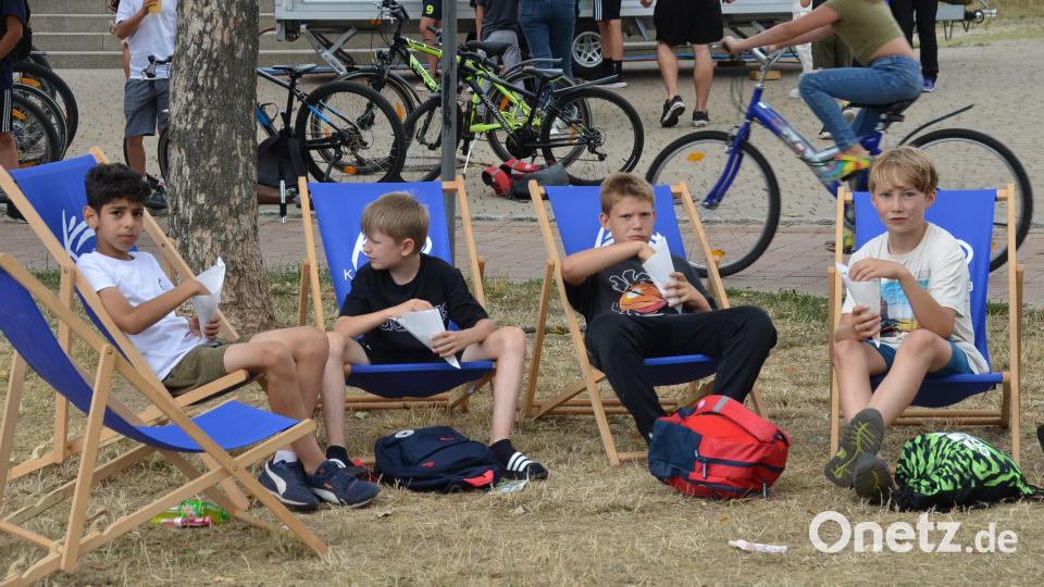 Liegestühle luden zum Chillen ein. Bild: ak