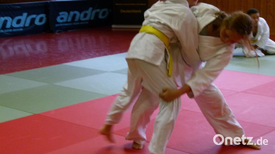 Viel Applaus erhalten auch die Judoka bei ihrer Vorführung. Bild: rn