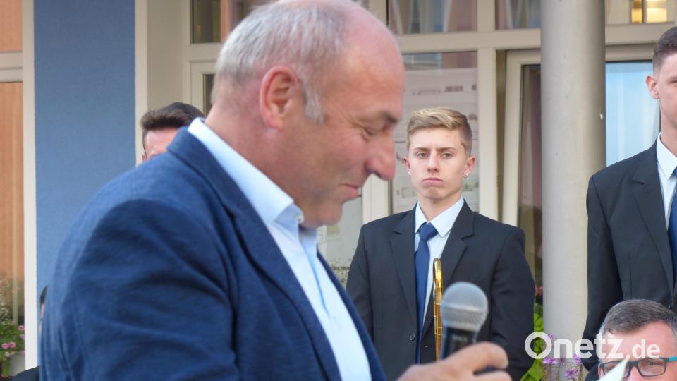 Bürgermeister Gerhard List begrüßte die Gäste aus Brasilien Bild: hme